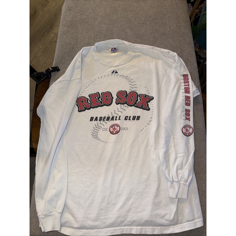 Vintage Majestic Boston Red Sox Men's Size Xl Long Sleeve T-Shirt